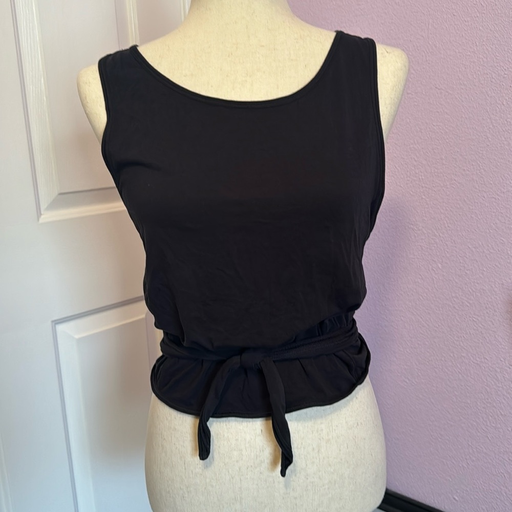 Lululemon Yoga Top Cross Back Tank Top w/ Tie Size 10